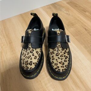Dr. Martin cheetah print loafers, great condition